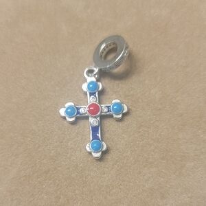 Sterling Silver 925 Pendant Charm Necklace‎ Gorgeous Cross ✝️